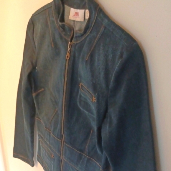 JLo by Jennifer Lopez Indigo Denim Jacket, Medium - Picture 2 of 7